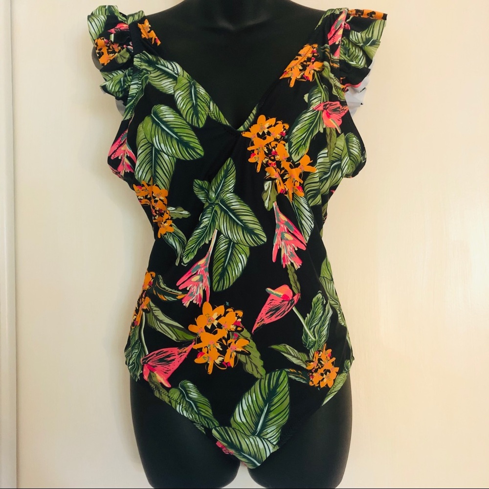 Jessica Simpson Tropical Swim/Bathing Suit